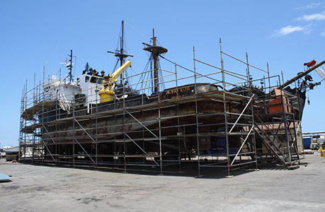 金地檀悅腳手架租賃案例展示圖一